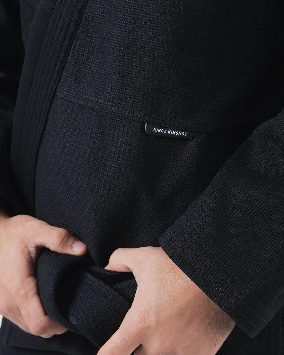 Kimono Brazilian Jiu Jitsu KINGZ Kore V2 Gi - Negru ( Centura Alba Inclusa )
