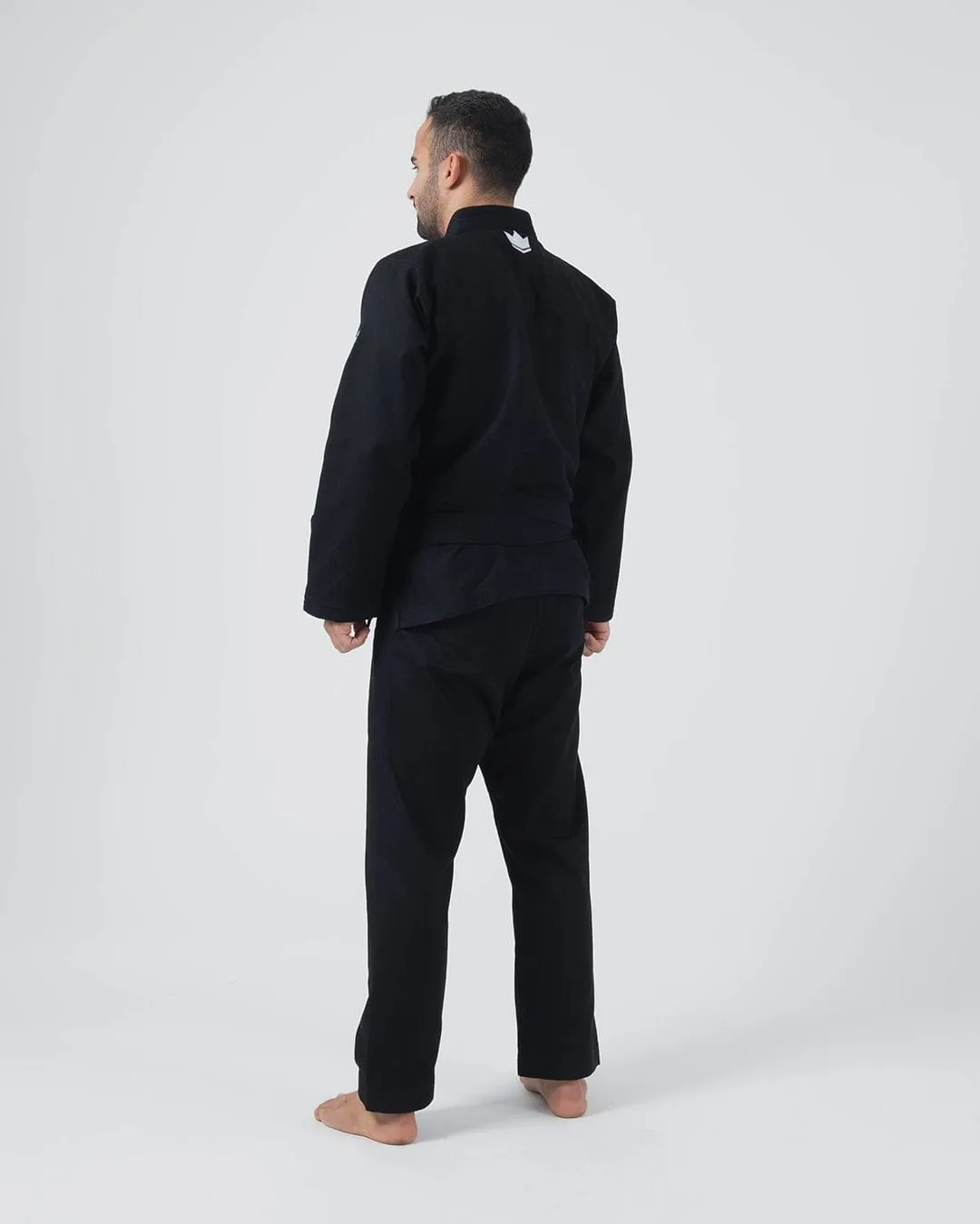 Kimono Brazilian Jiu Jitsu KINGZ Kore V2 Gi - Negru ( Centura Alba Inclusa )