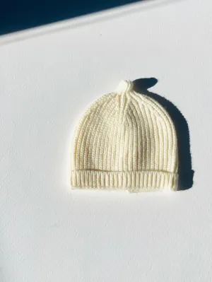 knit beanie | cream