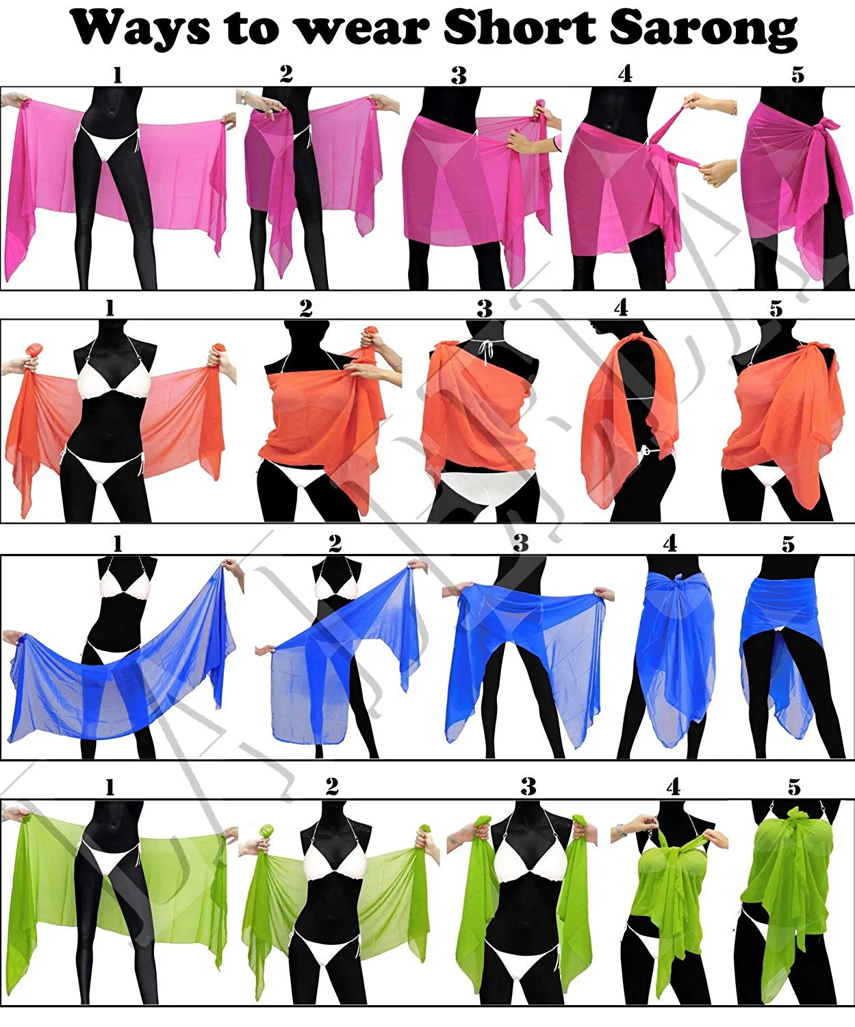 LA LEELA Sheer Chiffon Beach Party Girl Sarong Solid 68"X21" Royal Blue_5834