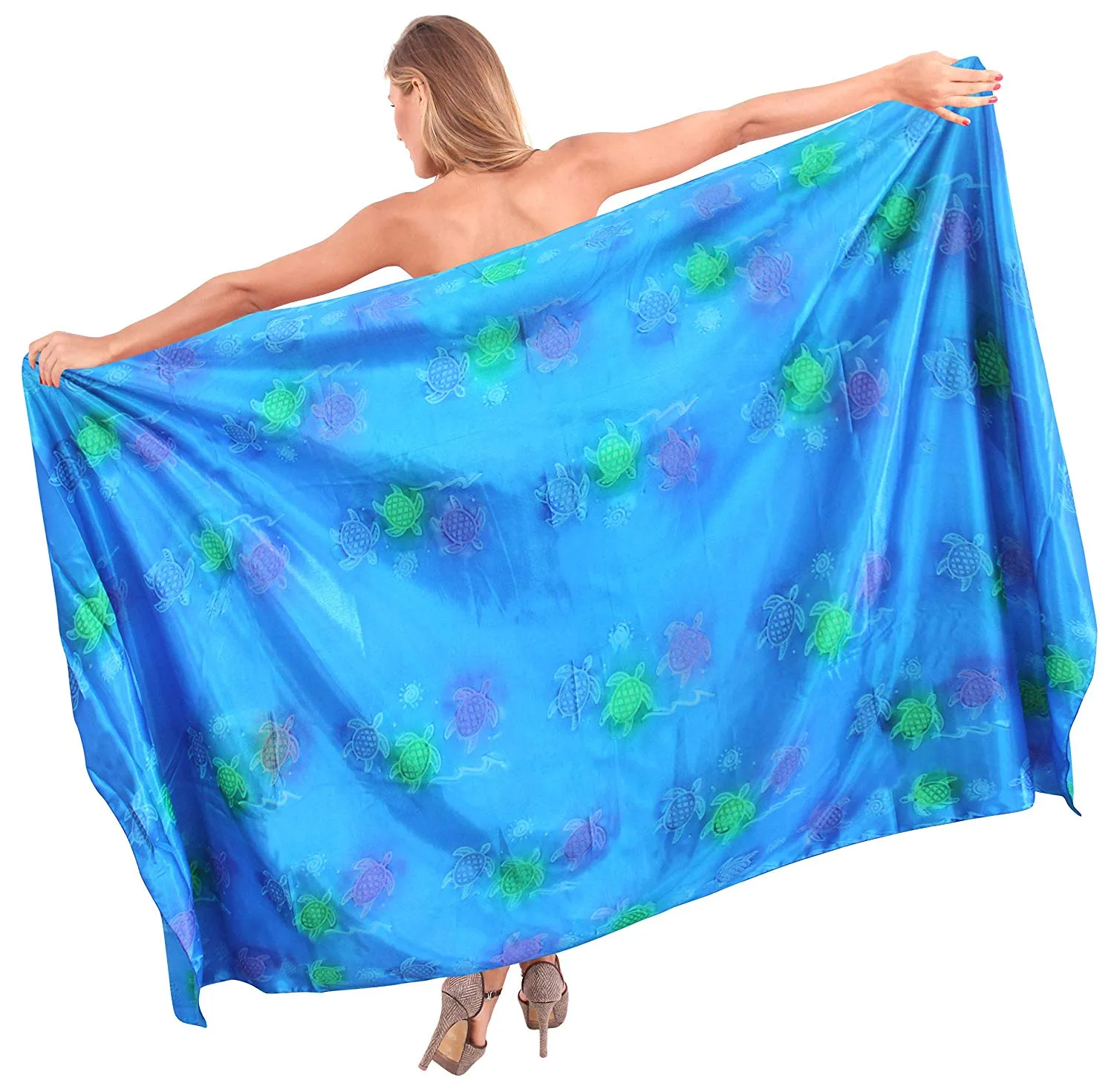 LA LEELA Women Beach Bikini Wrap Cover up Swimwear Bathing Suit 24 Plus Size