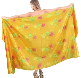 LA LEELA Women Beach Bikini Wrap Cover up Swimwear Bathing Suit 24 Plus Size