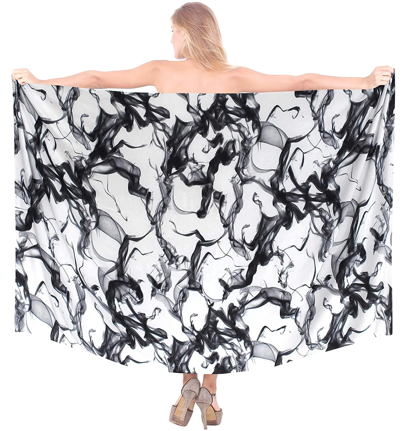 LA LEELA Women Beach Bikini Wrap Cover up Swimwear Bathing Suit 24 Plus Size