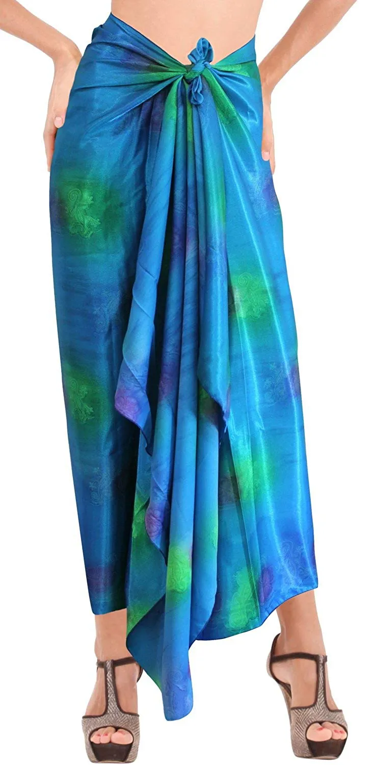 LA LEELA Women Beachwear Bikini Wrap Cover up Swimwear Bathing Suit 15 Plus Size