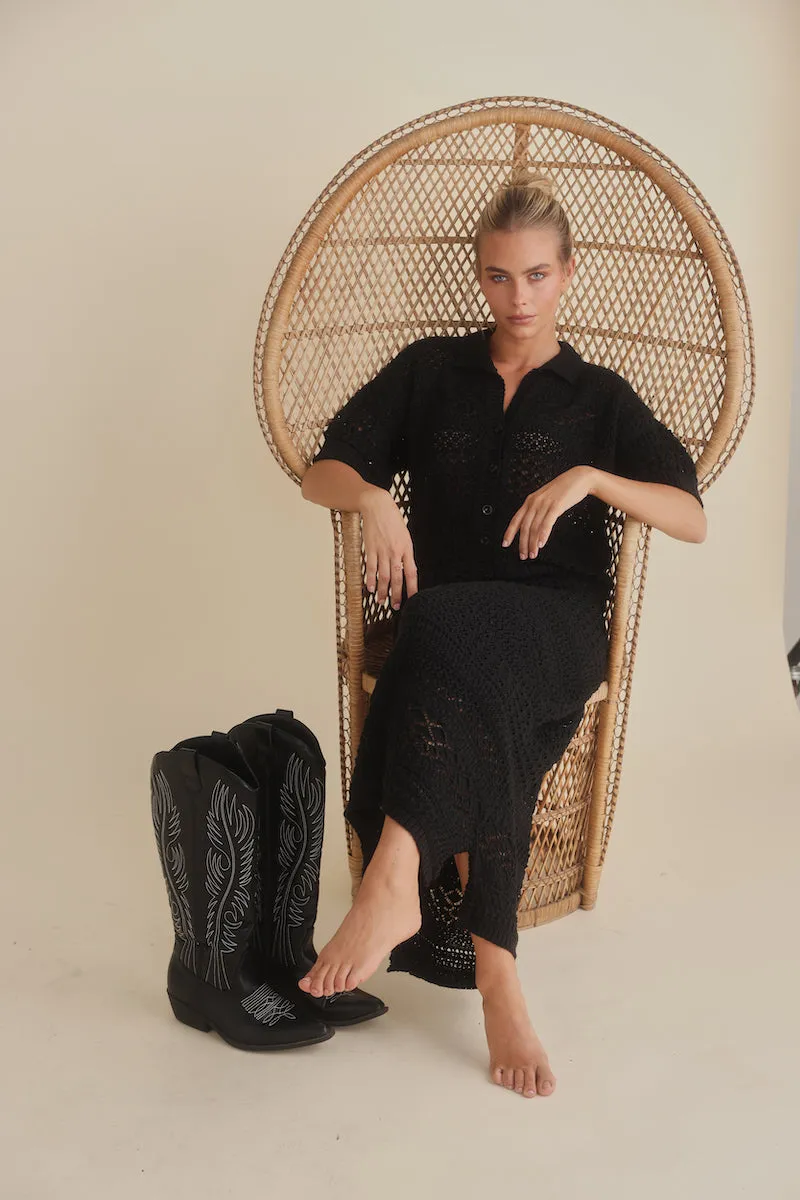 La Sol Skirt, Black