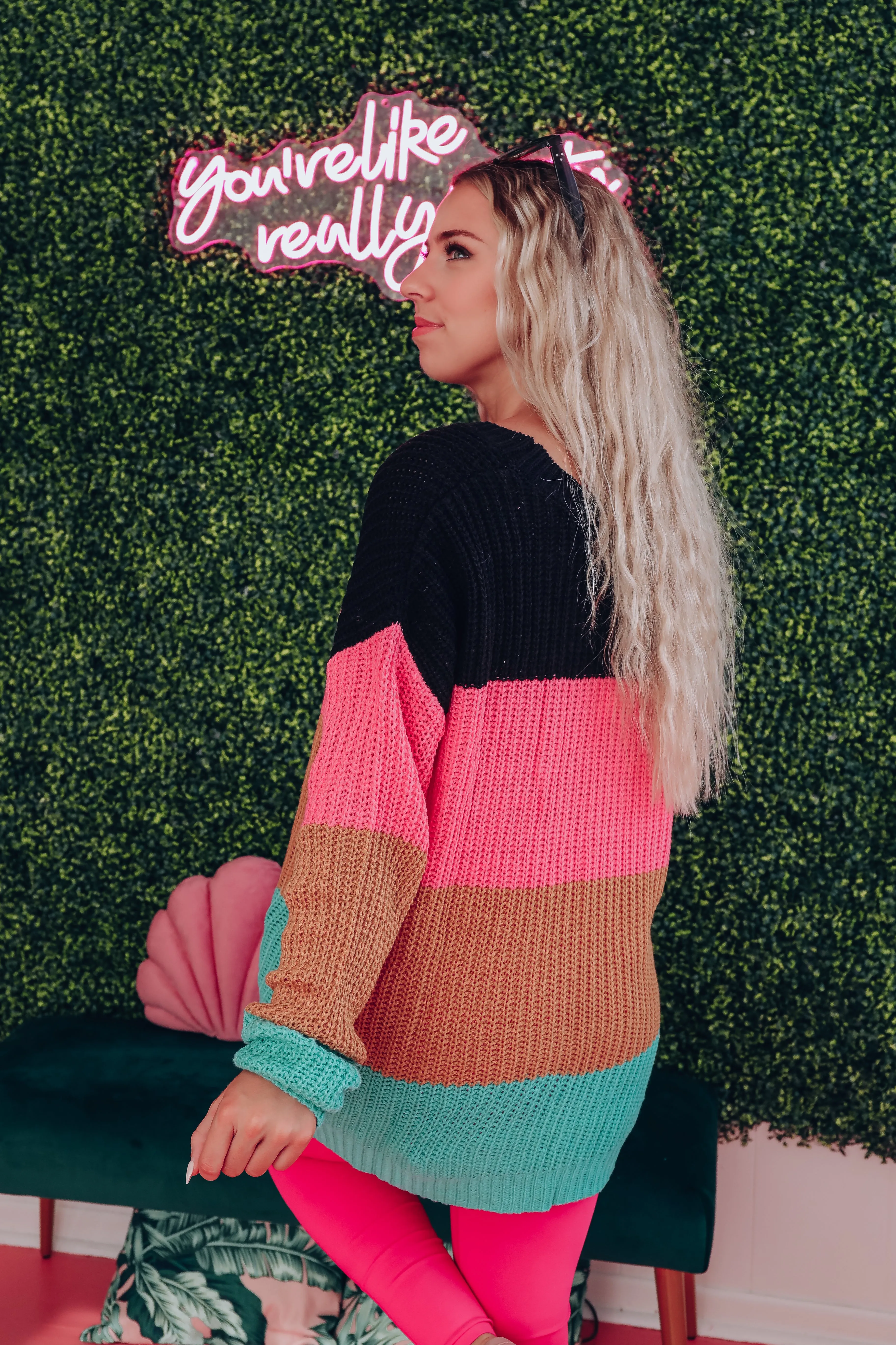 Let's Get Cozy Striped Sweater