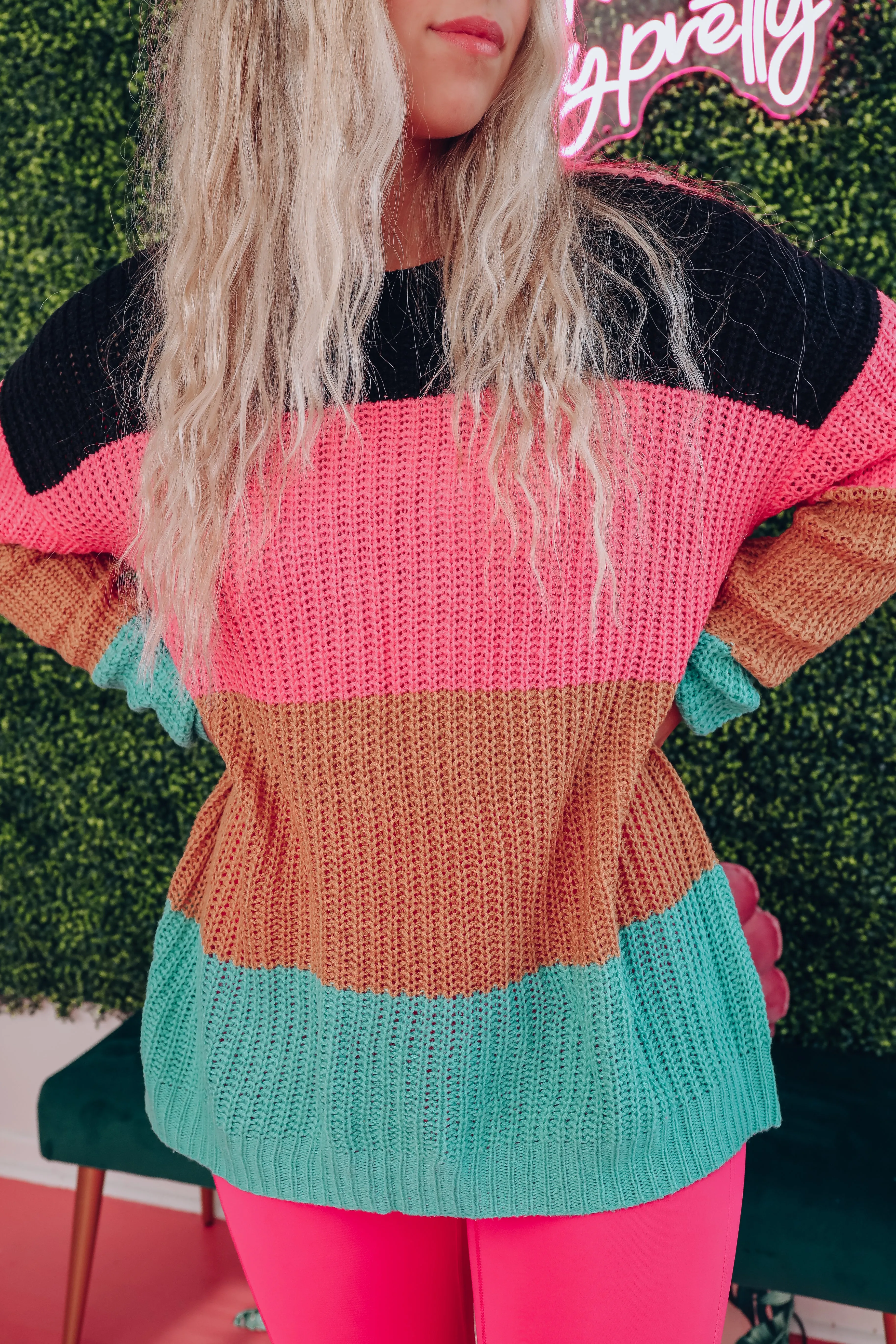 Let's Get Cozy Striped Sweater