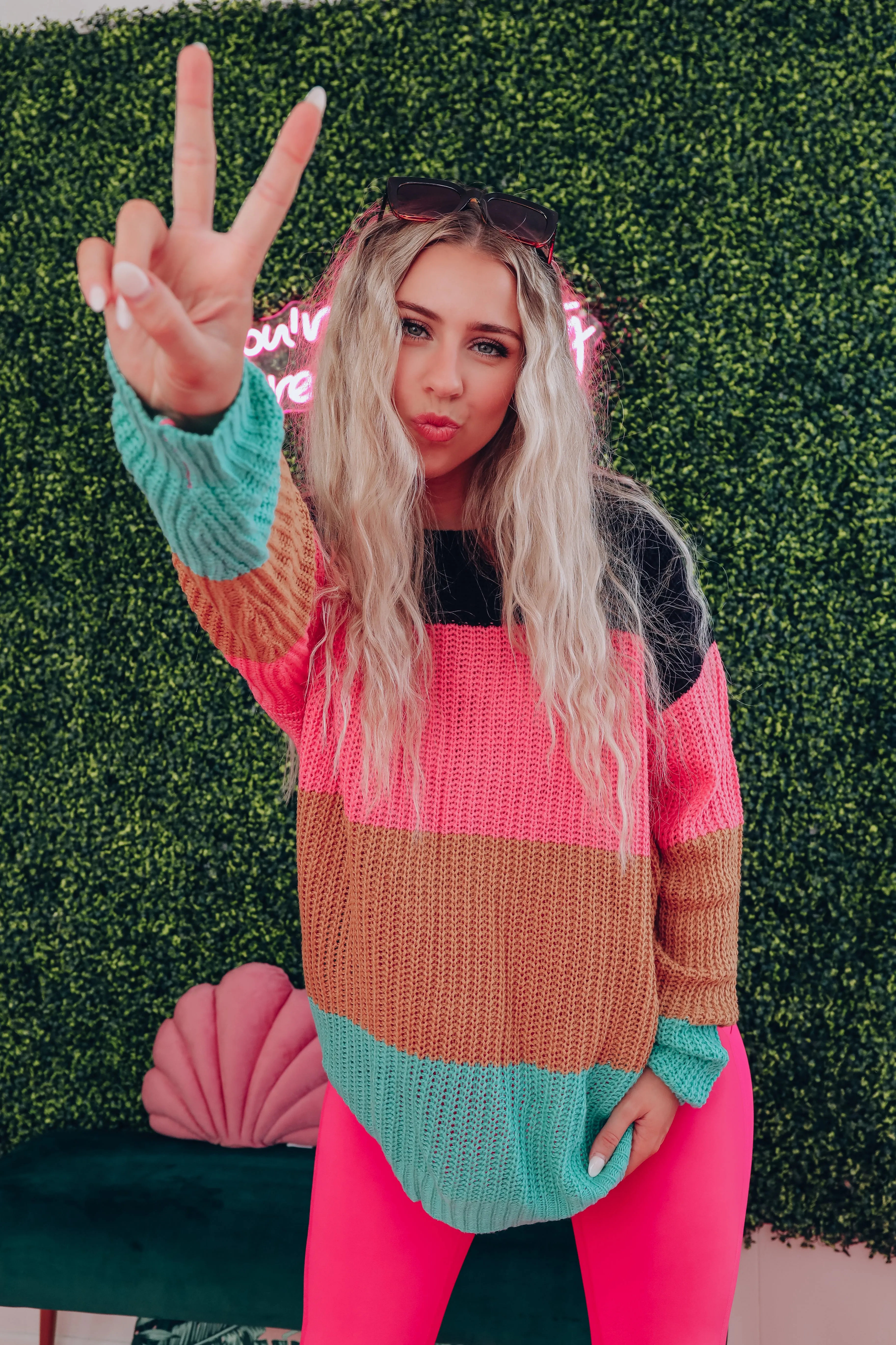 Let's Get Cozy Striped Sweater