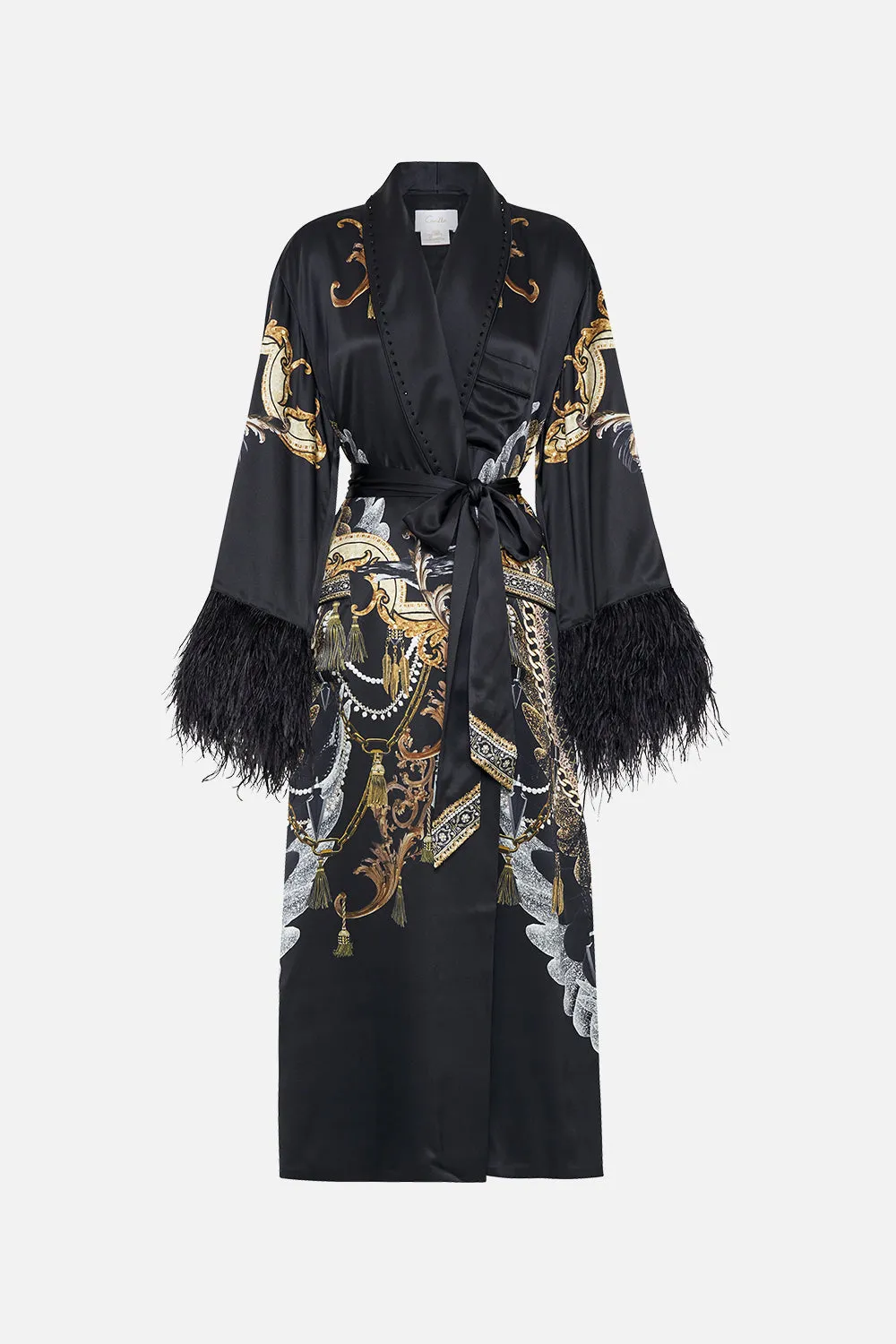 LONG ROBE WITH FLARED SLEEVE RAVIN RAVEN