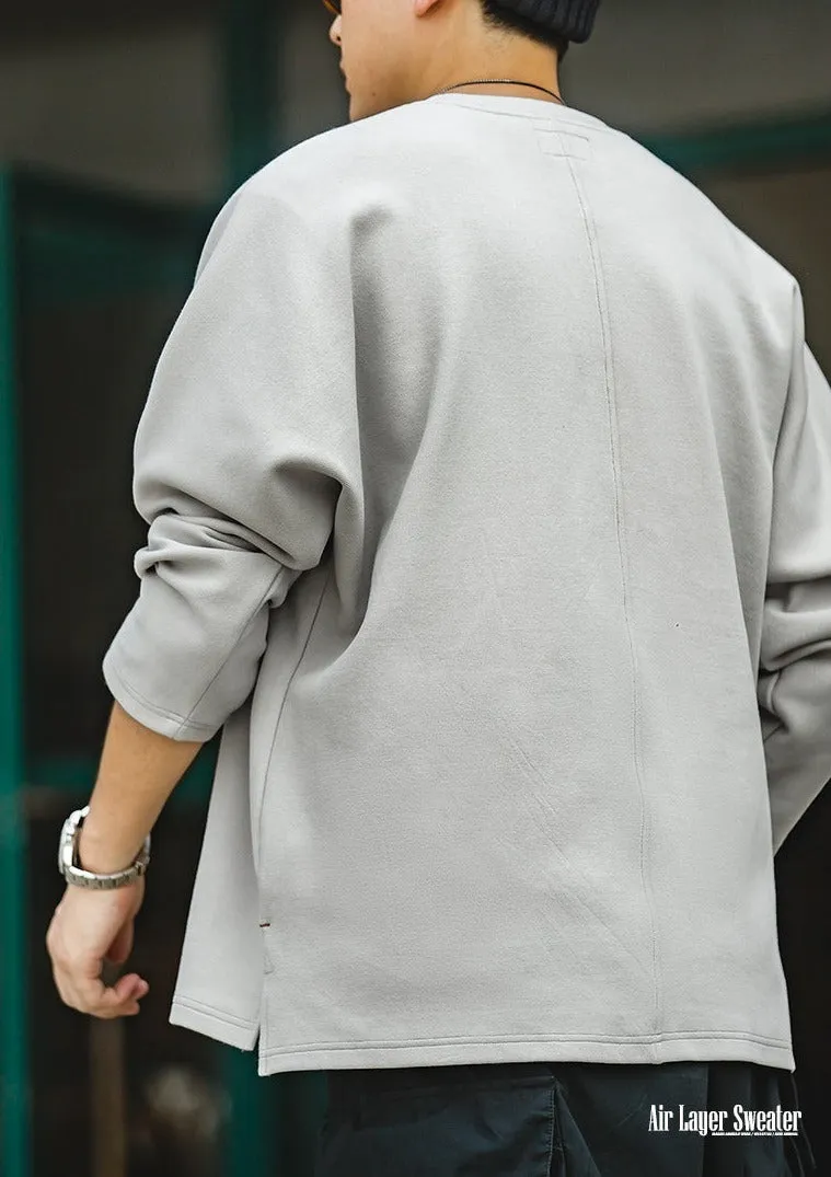 Maden Men's Oversize 340G Sweatshirts Long sleeve Top Casual Pullover Sweatershirt Fashion Outerwear Hip Hop Loose Sold Hoodies