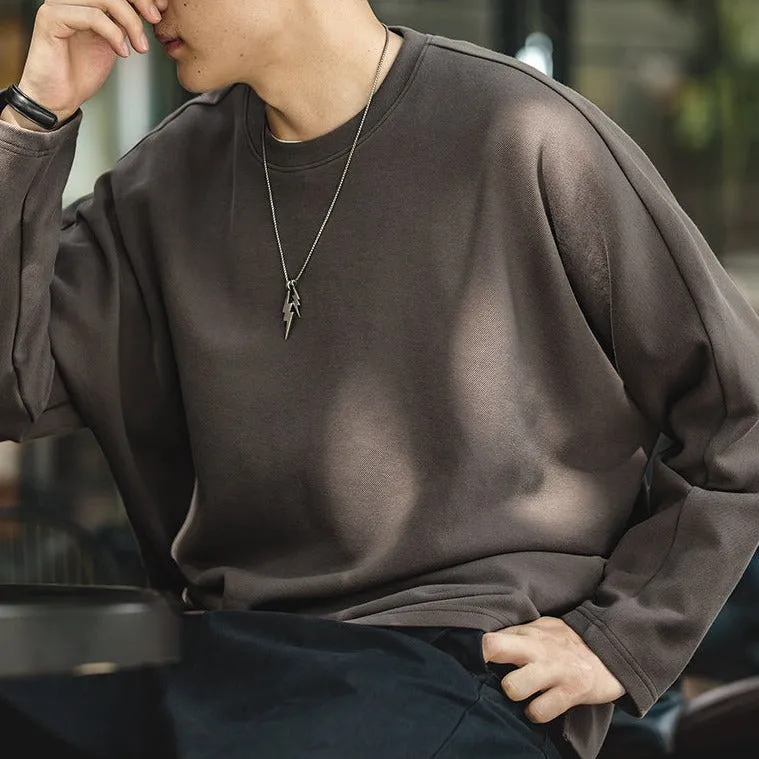 Maden Men's Oversize 340G Sweatshirts Long sleeve Top Casual Pullover Sweatershirt Fashion Outerwear Hip Hop Loose Sold Hoodies