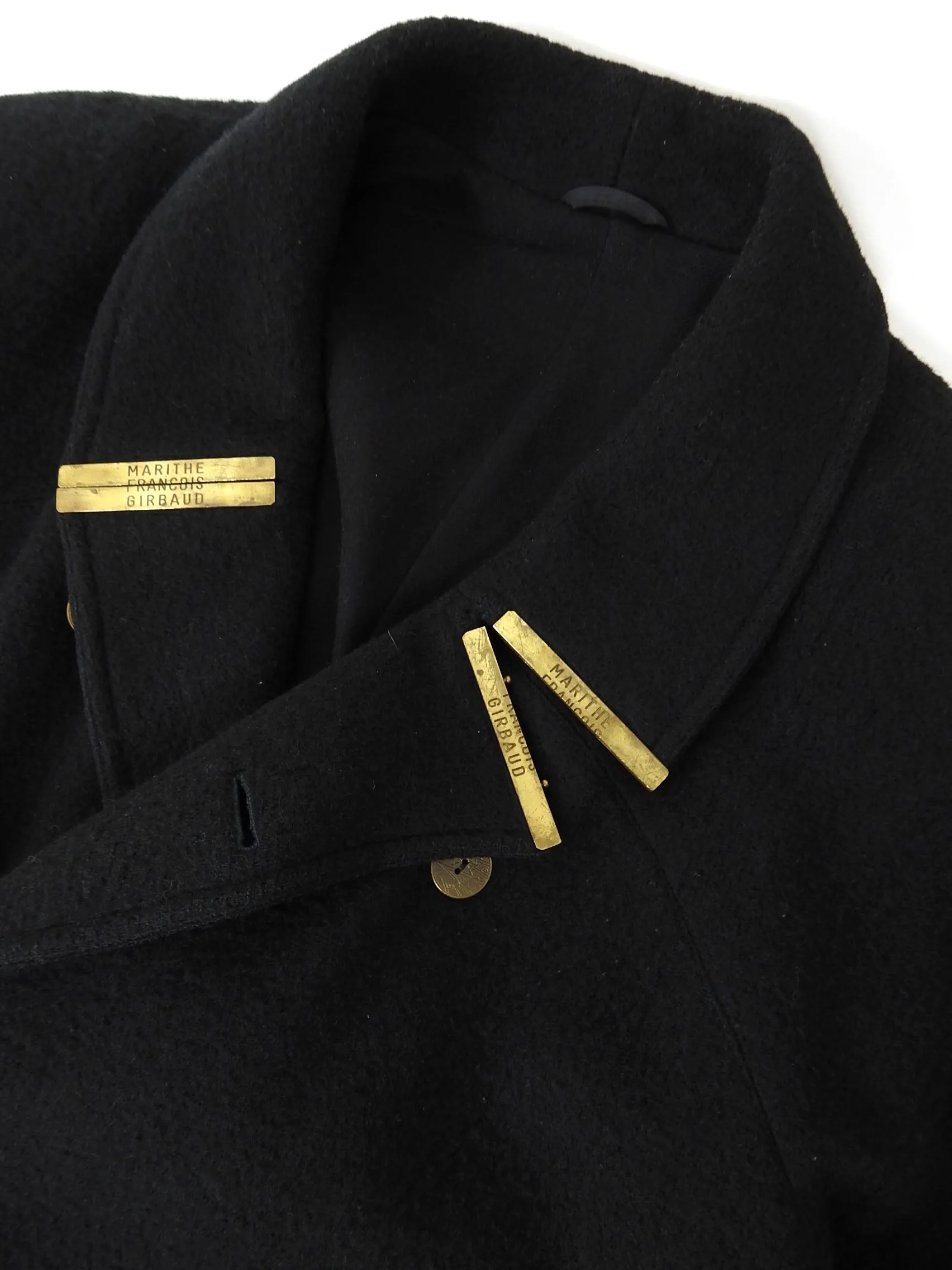 Marithe   Francois Girbaud Wool Coat Black XL