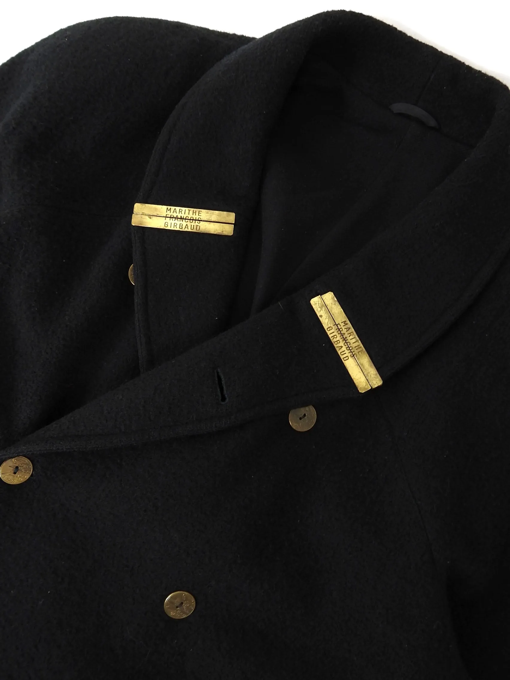 Marithe   Francois Girbaud Wool Coat Black XL