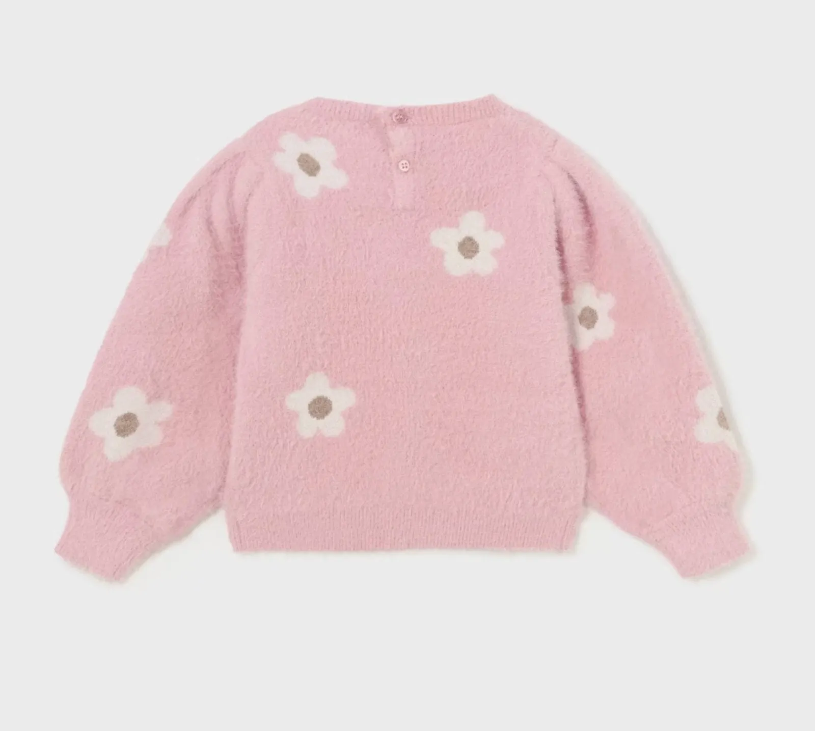 Mayoral Baby & Toddler Girls Pink Flower Knit Sweater