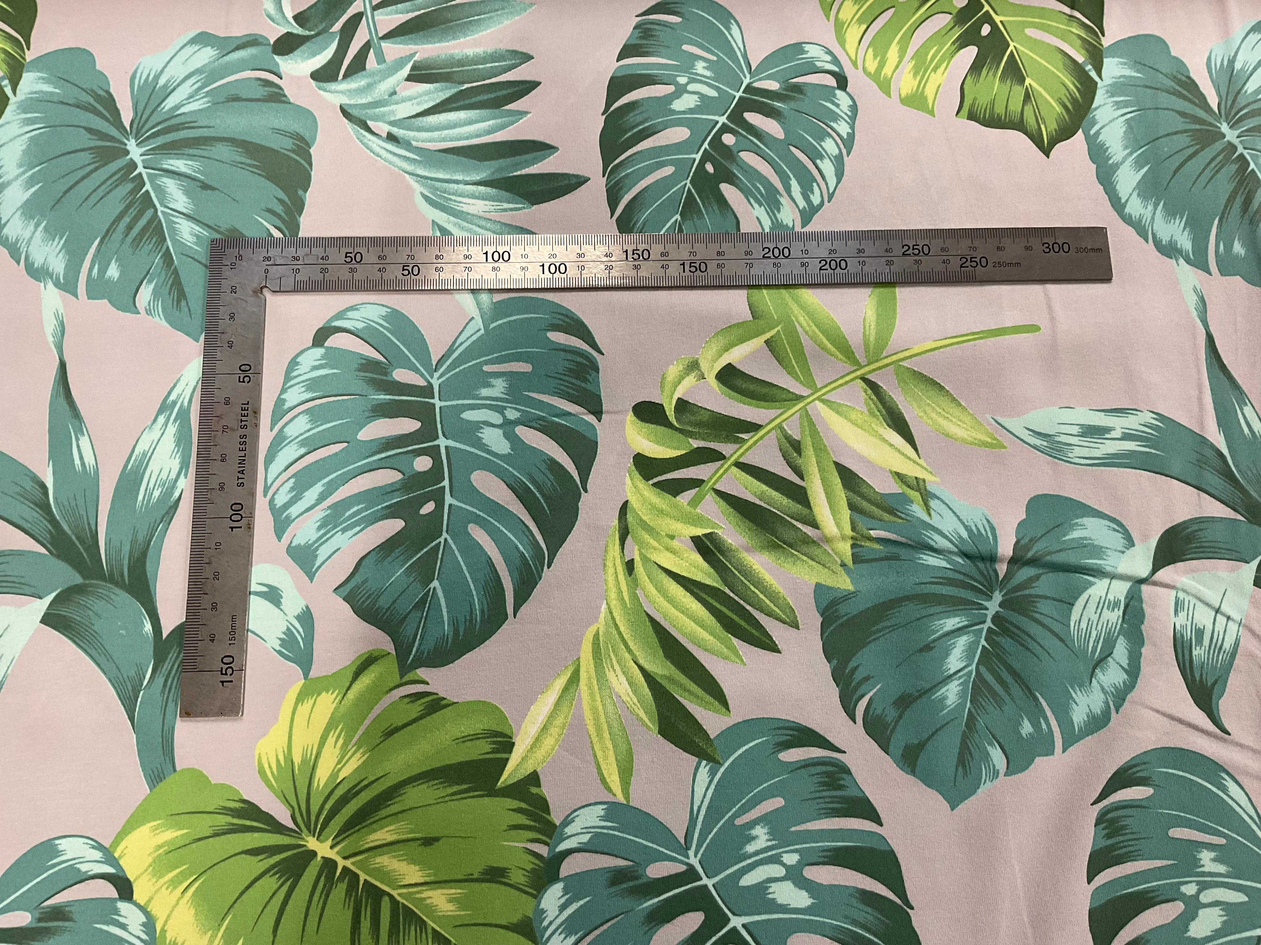 Monstera Leaves Cotton Jersey