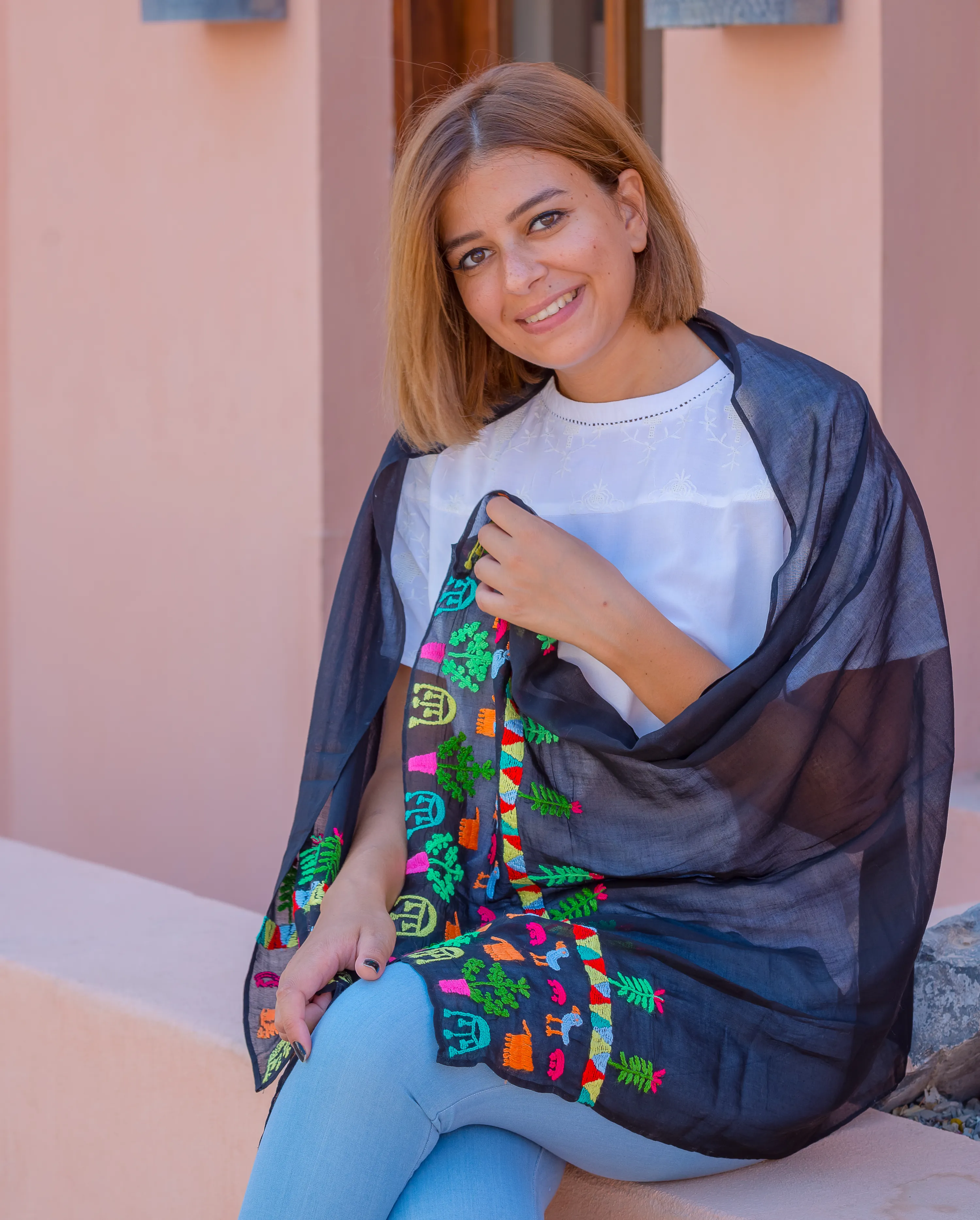 Multicolored Nubian Shawl