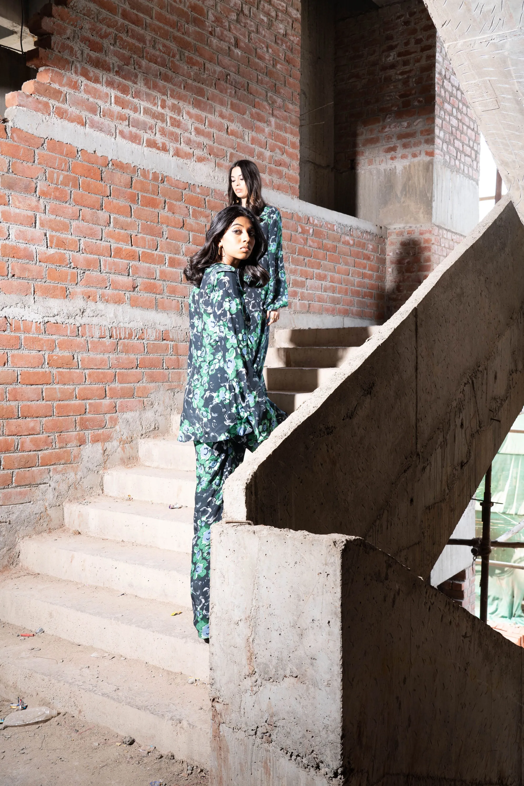 Multicolour Printed Shirt Pant Co Ord Set For Women