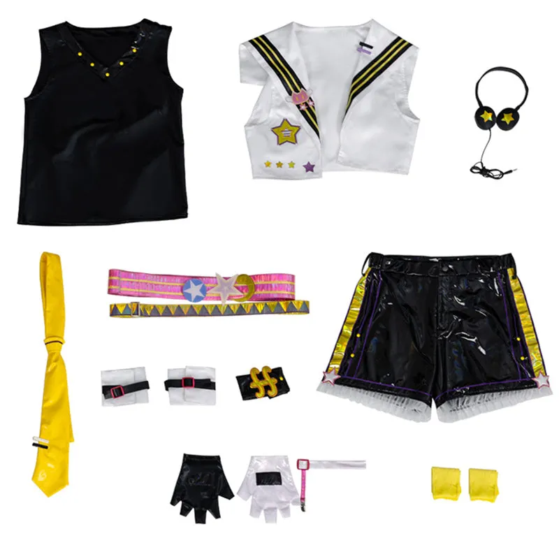 Muse Dash Len Cosplay Muse Dash Hatsune Miku Collaboration Kagamine Len Costume Halloween Outfit