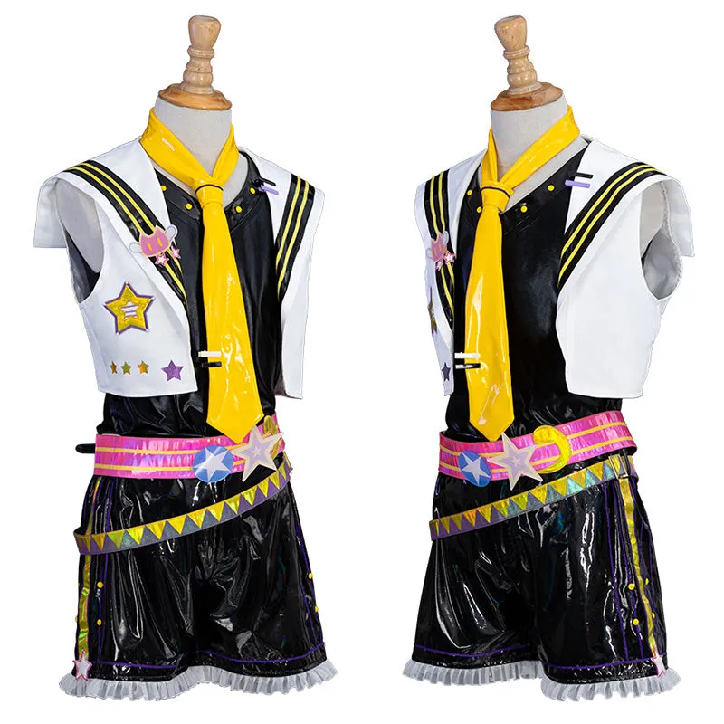 Muse Dash Len Cosplay Muse Dash Hatsune Miku Collaboration Kagamine Len Costume Halloween Outfit
