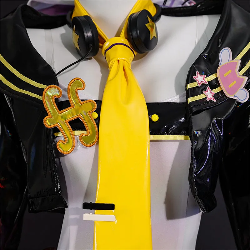 Muse Dash Rin Cosplay Costume Muse Dash Hatsune Miku Collaboration Kagamine Rin Uniform Halloween Suit