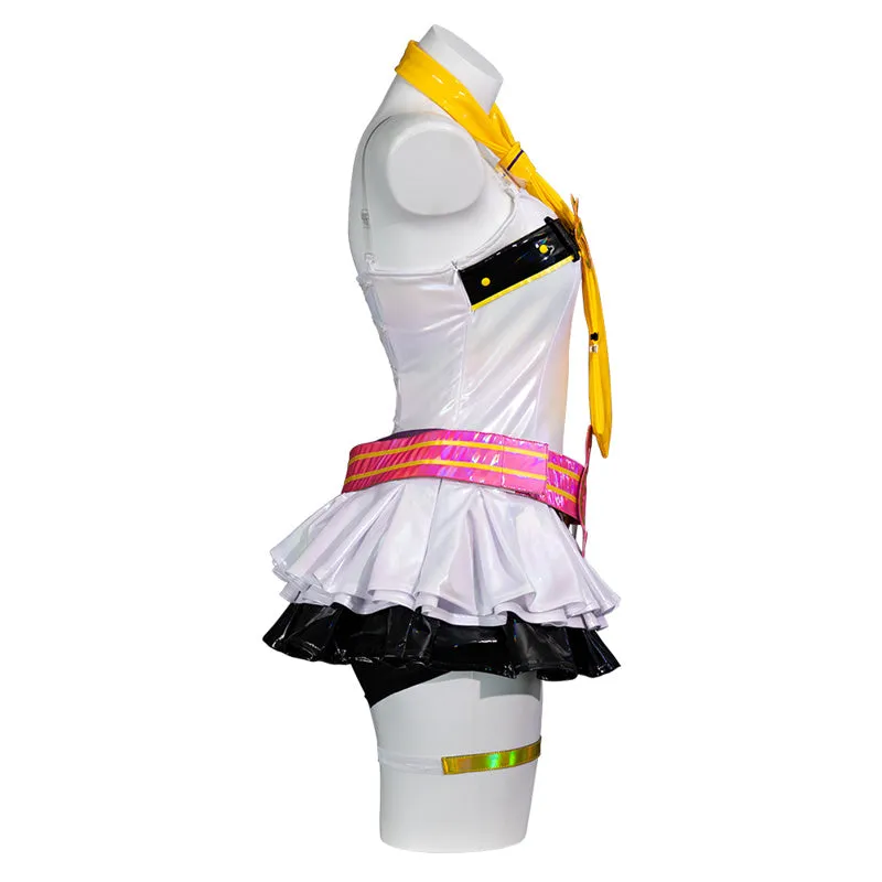 Muse Dash Rin Cosplay Costume Muse Dash Hatsune Miku Collaboration Kagamine Rin Uniform Halloween Suit