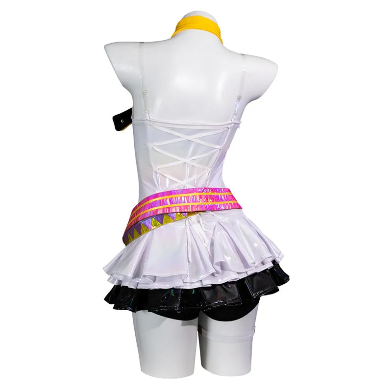 Muse Dash Rin Cosplay Costume Muse Dash Hatsune Miku Collaboration Kagamine Rin Uniform Halloween Suit