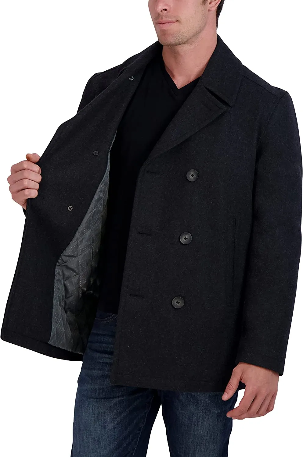 Nautica Military Men's Classic Double Breasted Peacoat