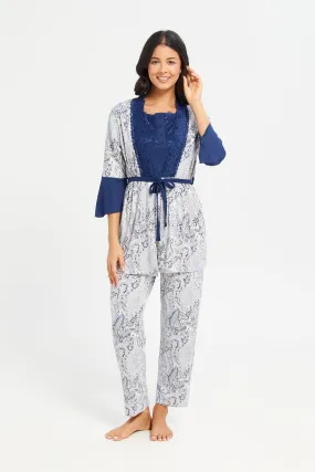 Navy  Pair Pajama Set