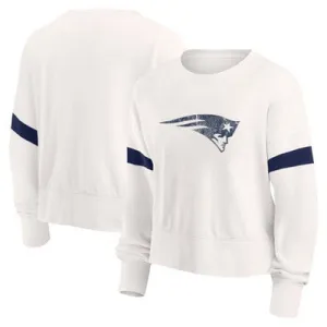 New - NFL New England Patriots Women's Primary Antique Fleece Sweartshirt, M