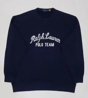 Nwt Polo Big & Tall Navy Polo Team Embroidered Sweatshirt
