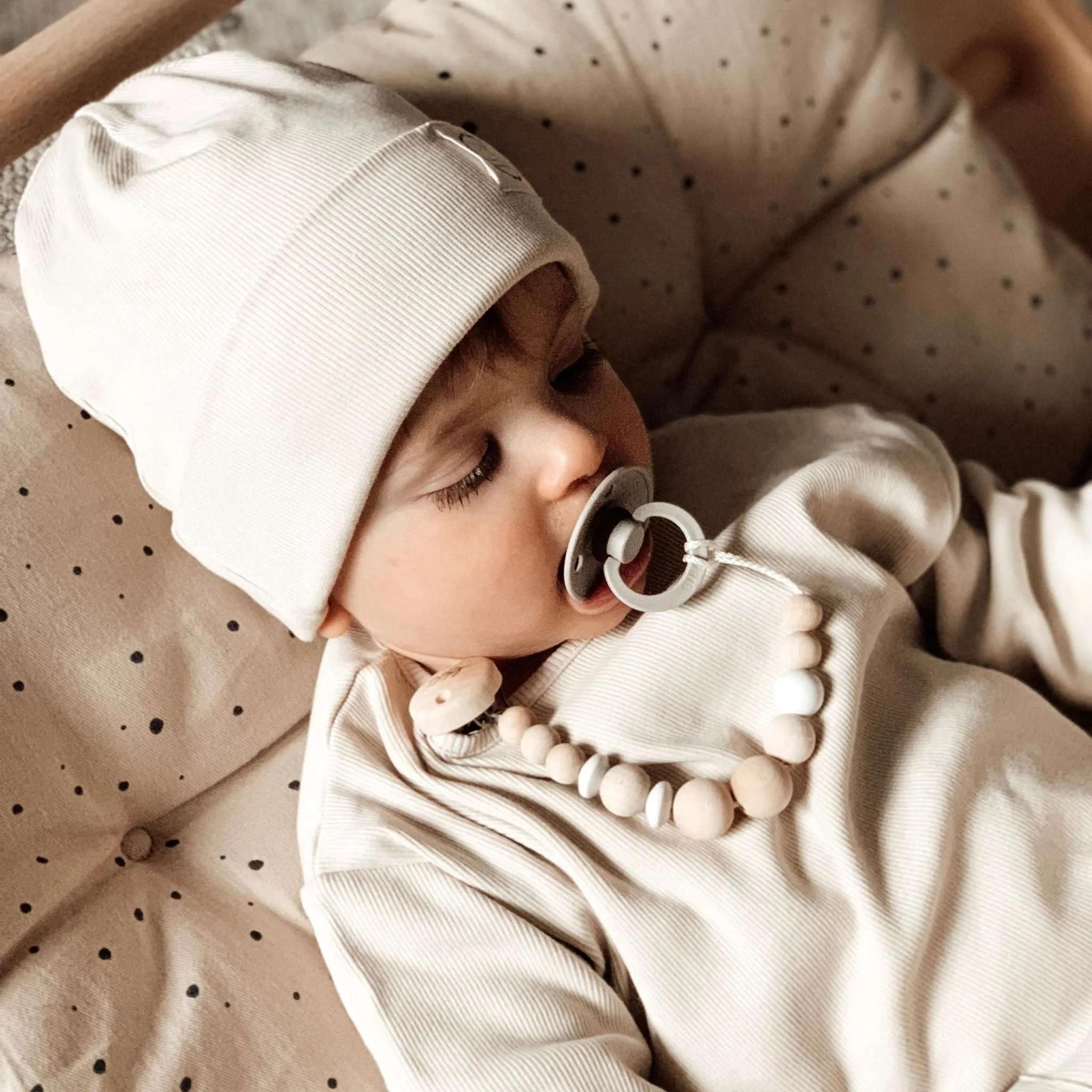 Organic Rib Sweatshirt - Sand