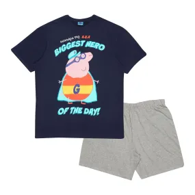 Peppa Pig Grandpa Pig Hero Of The Day Adults Short Pyjamas Set