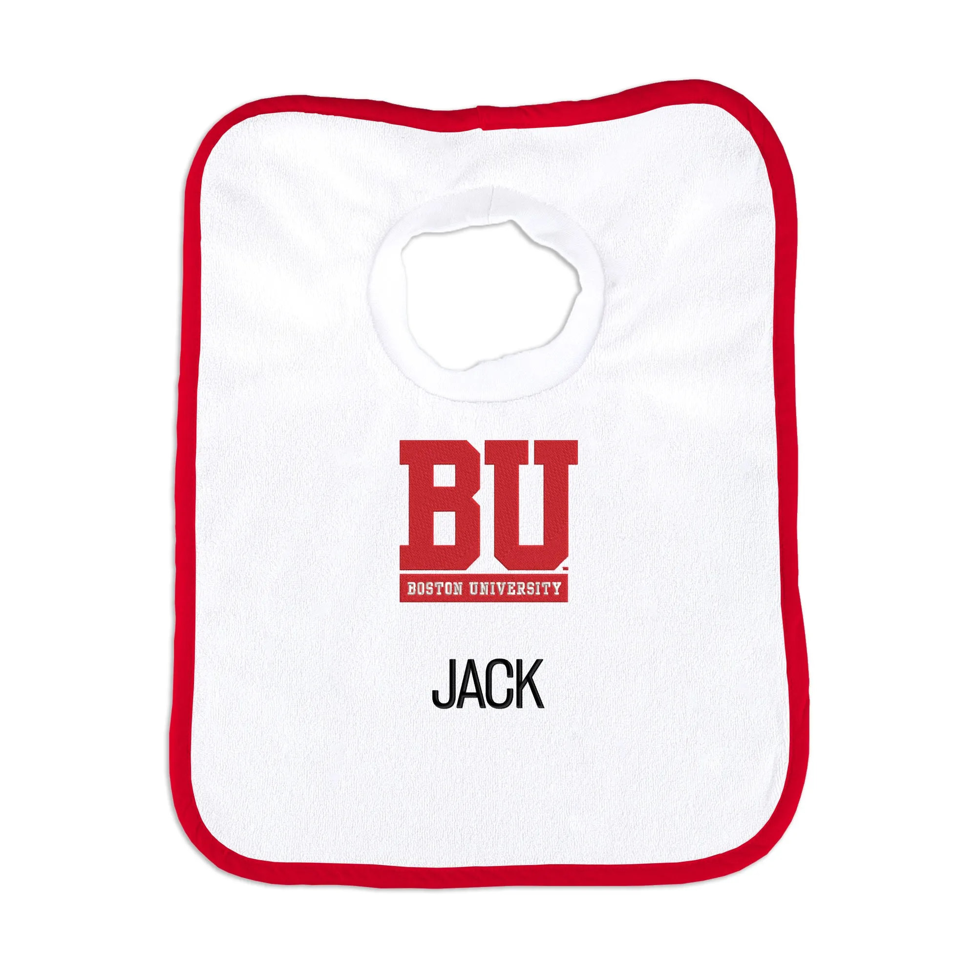 Personalized Boston University Terriers Pullover Bib