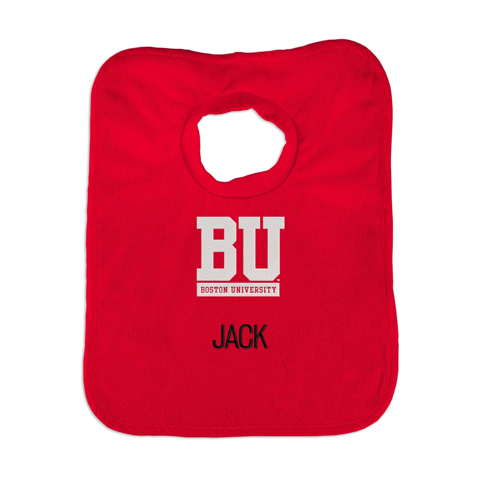 Personalized Boston University Terriers Pullover Bib