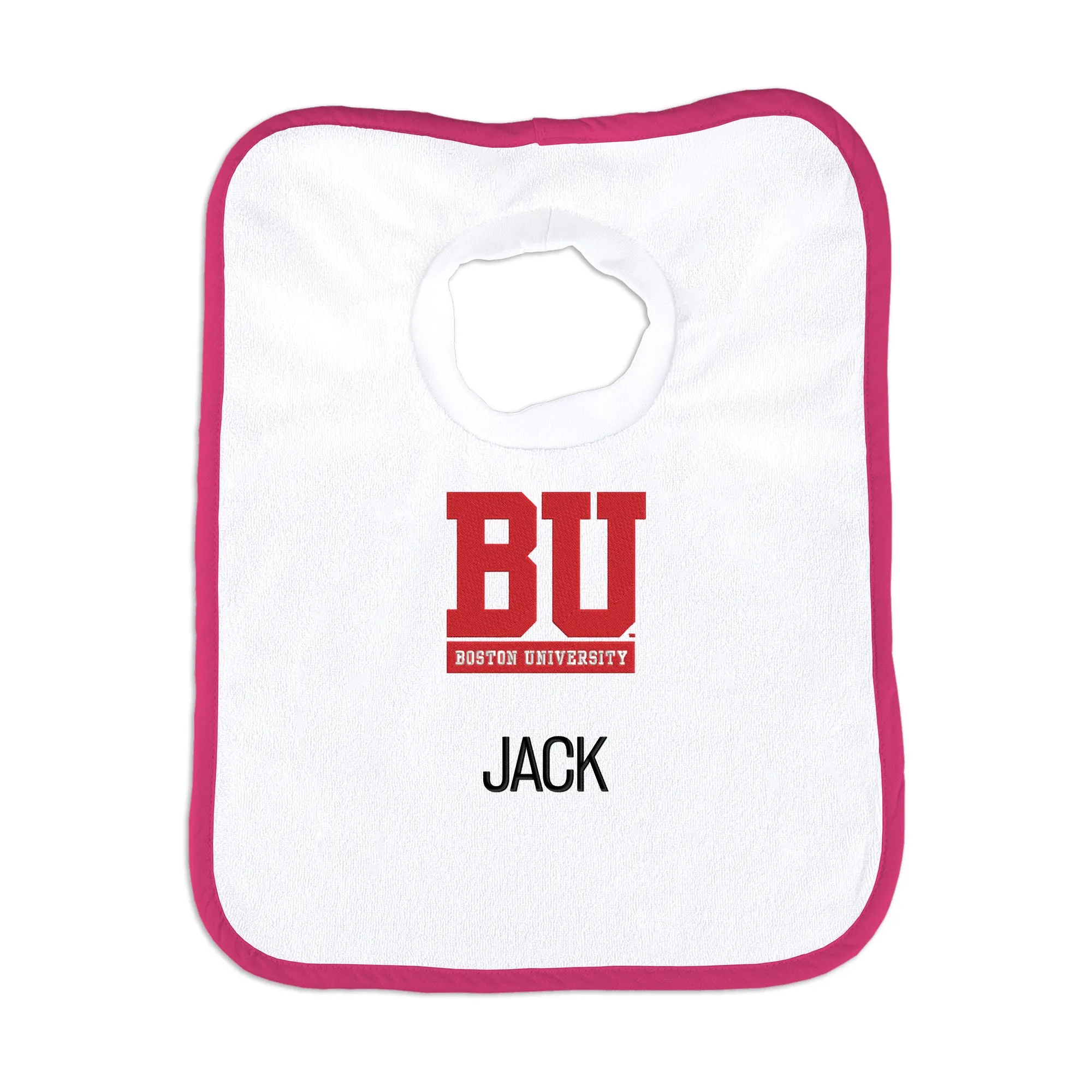 Personalized Boston University Terriers Pullover Bib