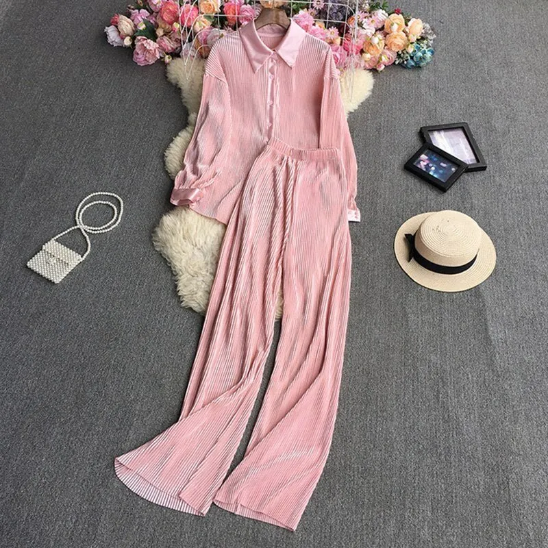 Pre Order:  Pleated Set - @aishcream1