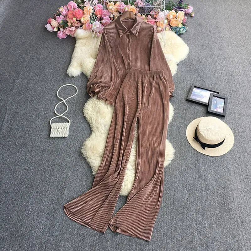 Pre Order:  Pleated Set - @aishcream1