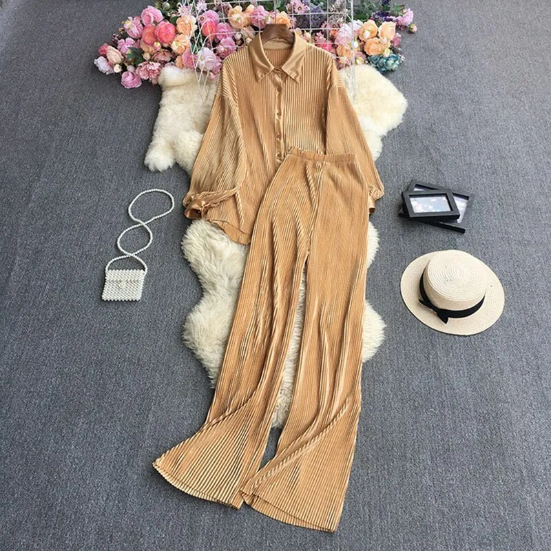 Pre Order:  Pleated Set - @aishcream1