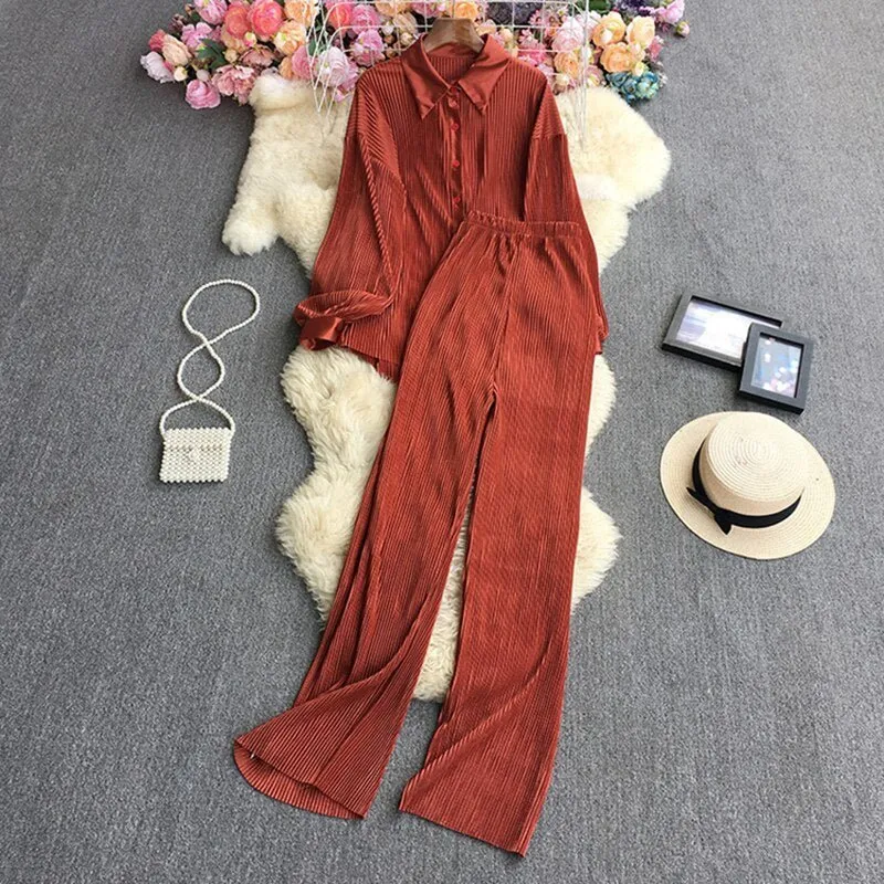 Pre Order:  Pleated Set - @aishcream1