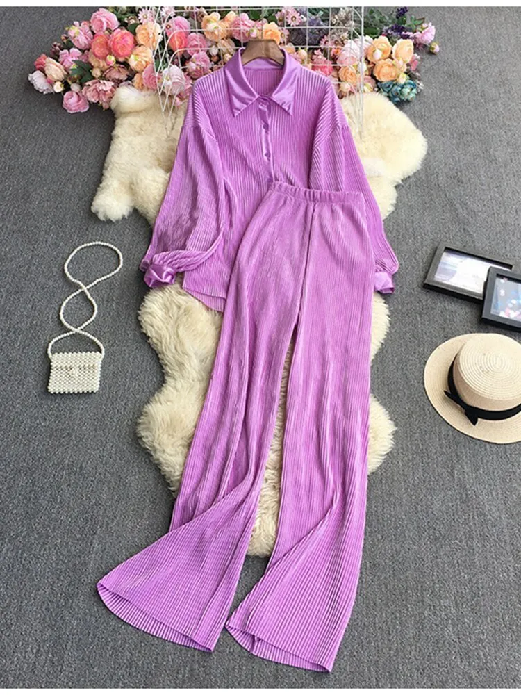 Pre Order:  Pleated Set - @aishcream1