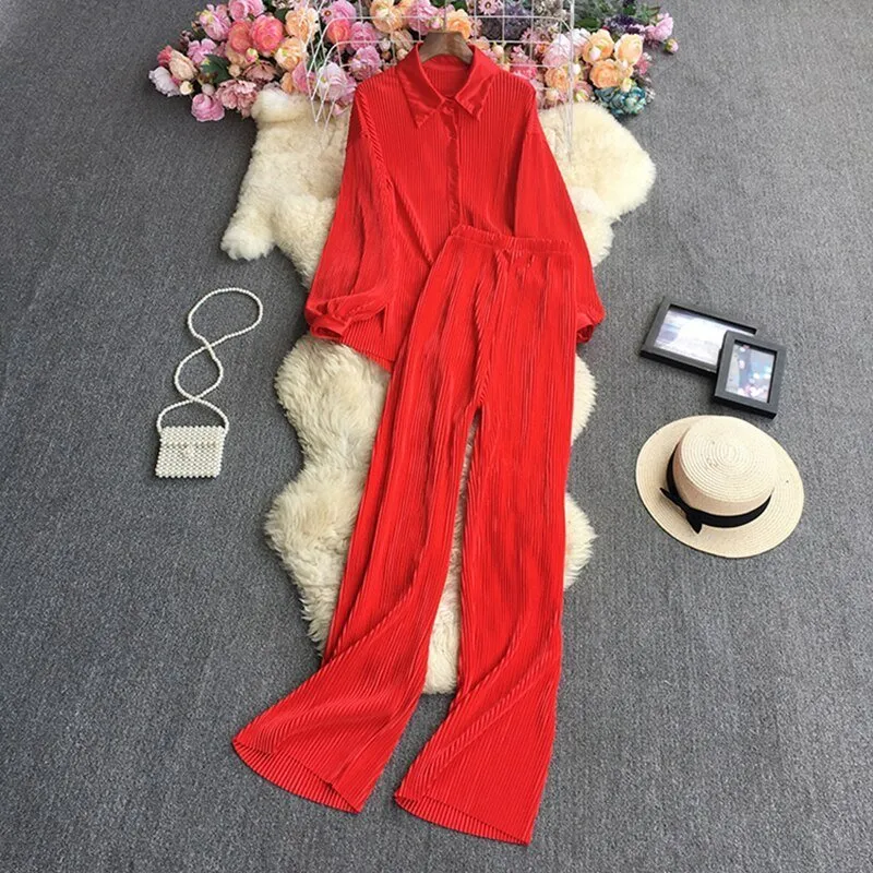 Pre Order:  Pleated Set - @aishcream1
