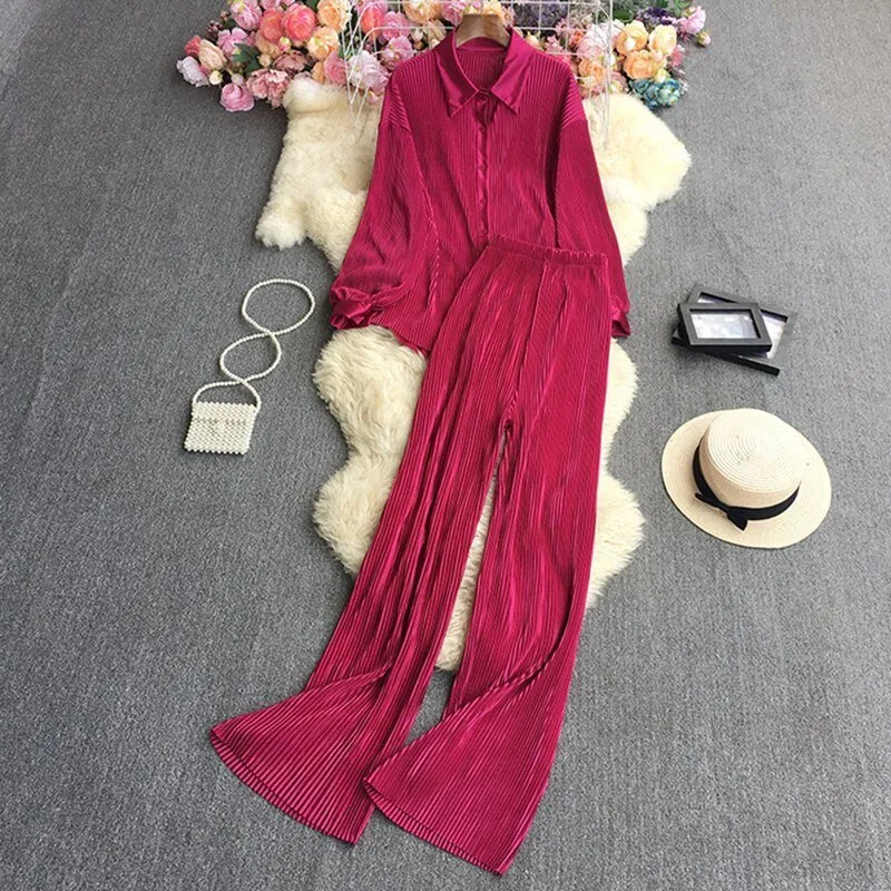 Pre Order:  Pleated Set - @aishcream1