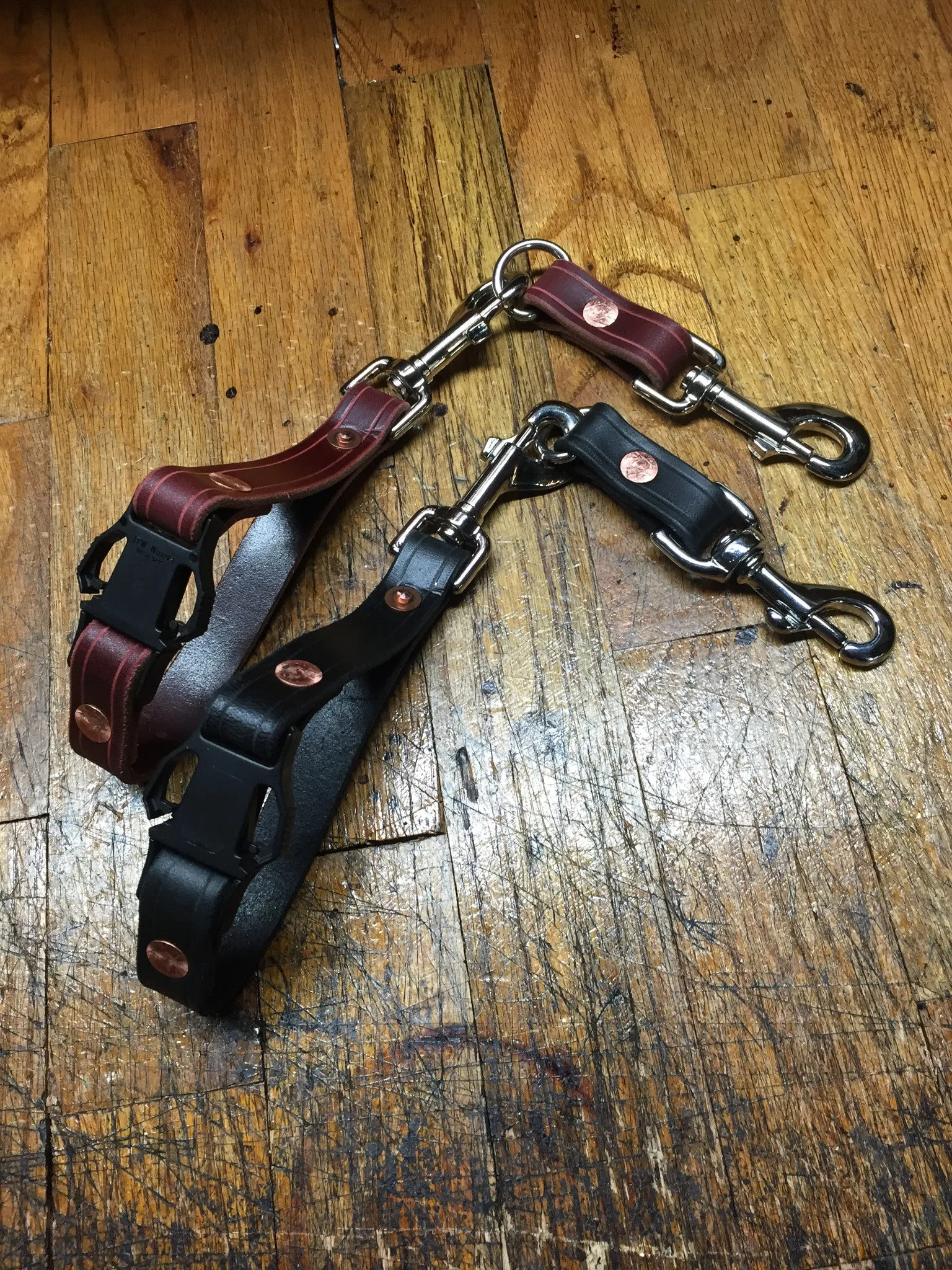 Quick Release Leather Glove Strap / Utility Strap with Matching Extensions