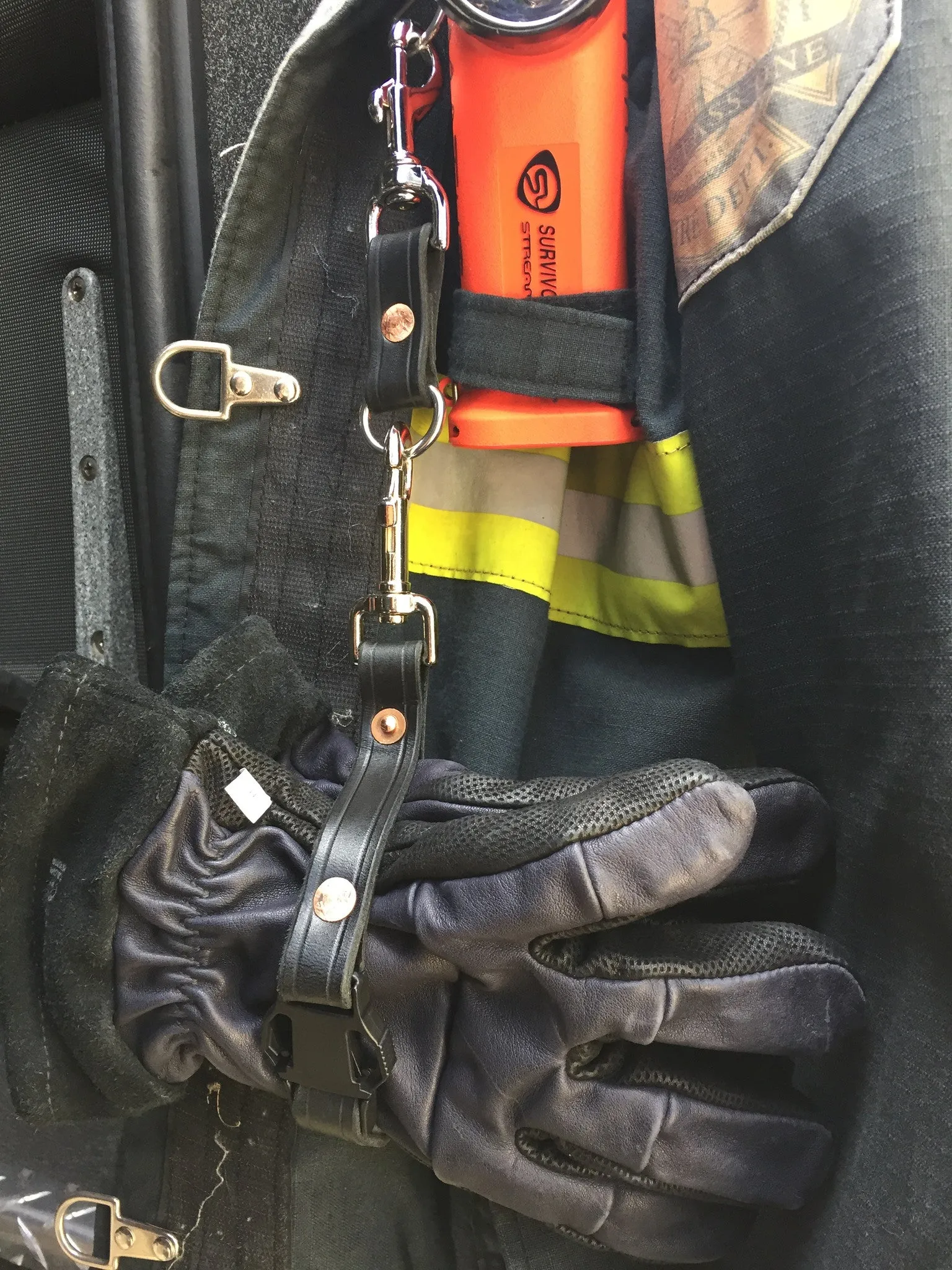 Quick Release Leather Glove Strap / Utility Strap with Matching Extensions