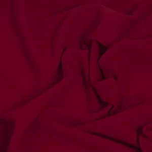 Red Waffle Stretchy Crepe 371