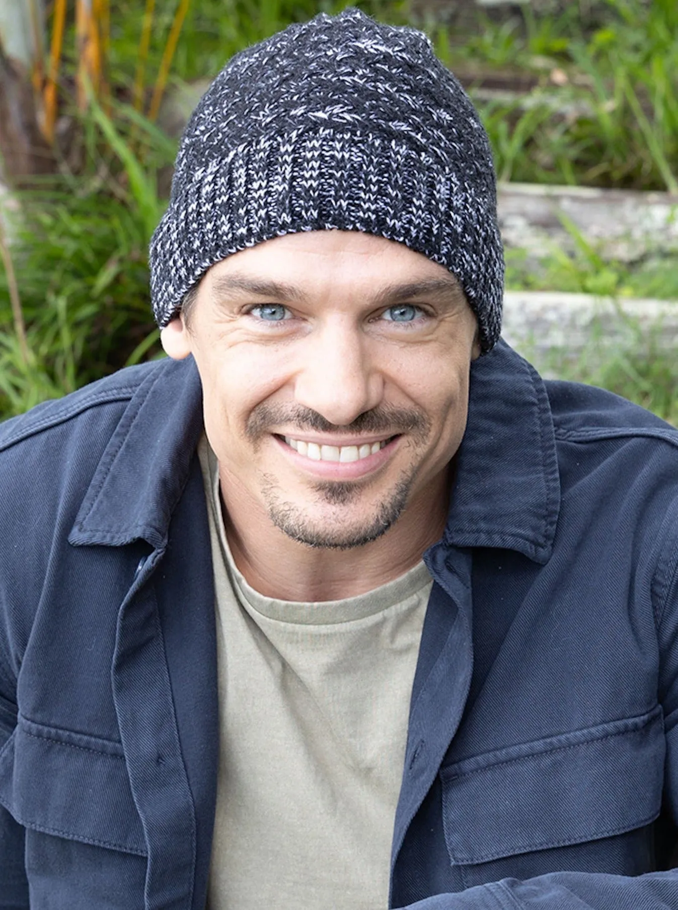 Rigon Salt and Pepper Unisex Knitted Beanie - Black/White