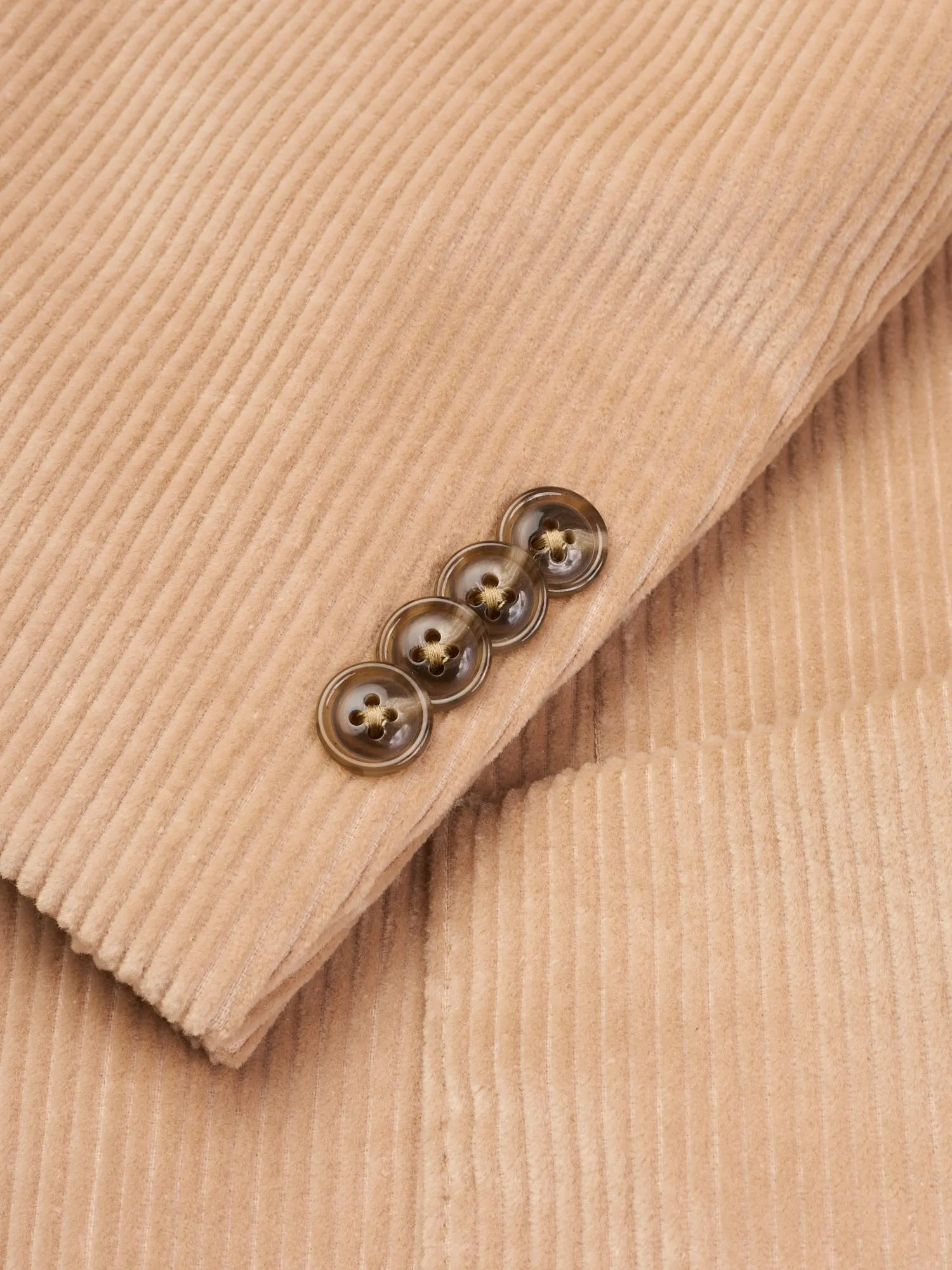 SARTORIA PARTENOPEA Beige Corduroy Unlined Suit EU 50 NEW US 40 Current Model