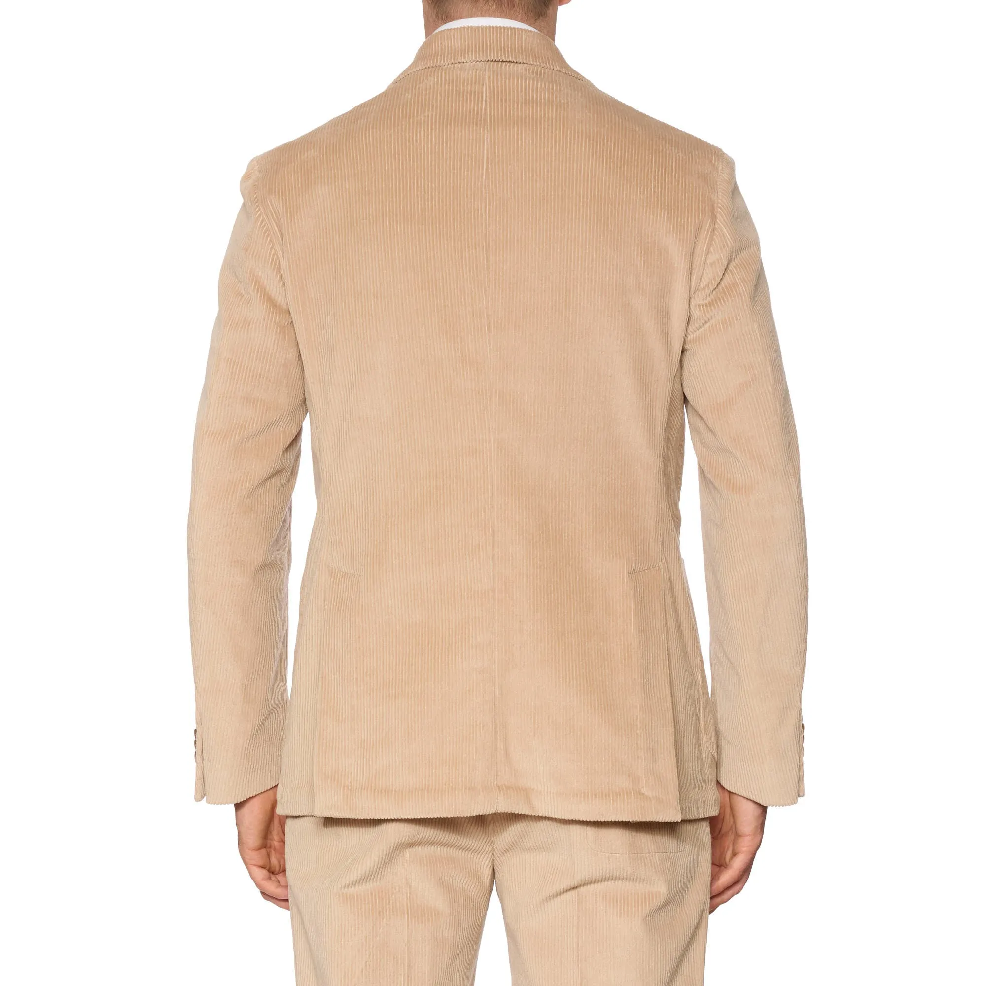 SARTORIA PARTENOPEA Beige Corduroy Unlined Suit EU 50 NEW US 40 Current Model