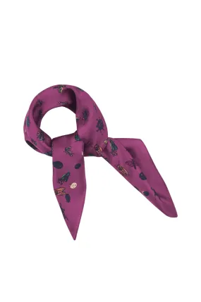 Scarf Soft Silk with Flying Bugs