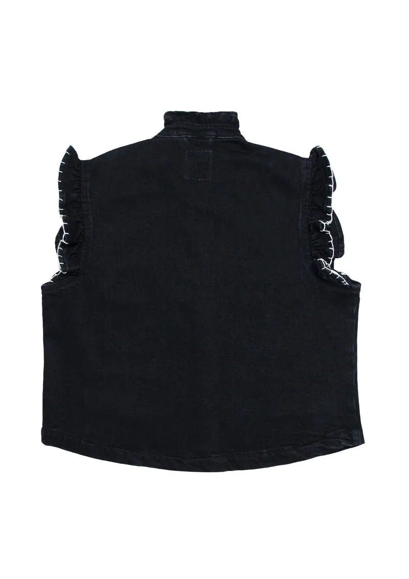 seventy   mochi Pablo Waistcoat in Vintage Black